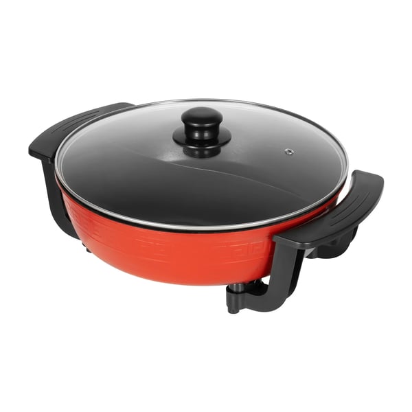 Elektrisk hotpot 6 L, gryde/stegepande med 2 kamre, 1360 W 220 V, non-stick, justerbar temperatur, multifarvet