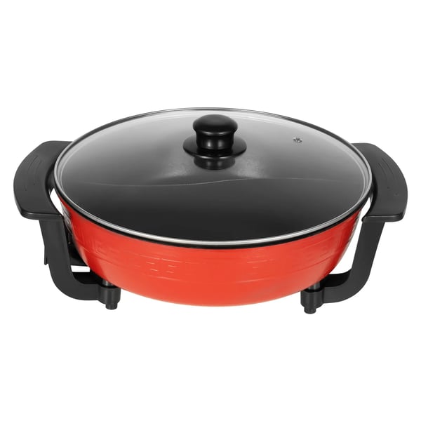 Sähköinen hotpot 6 l, kattila/paistinpannu, 2 lokeroa, 1360 W 220 V, tarttumaton, säädettävä lämpötila, monivärinen