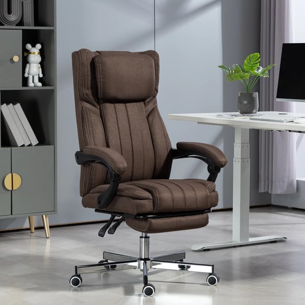 Massagestol - Elektrisk massagefåtölj - 6 Massagepunkter - Fjärrkontroll - Mörkbrun