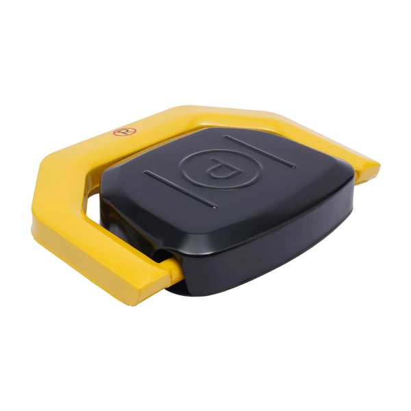 Parkeringslås - Automatisk parkeringsbøjle - Fjernbetjening - Sammenklappelig - Med sensor - Vandtæt - Trykbestandig - Gul