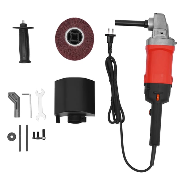 Elektrisk valsesliber/børstemaskine - Håndholdt - 1580 W - 6 Trin - 120 mm Rulle - 3000 o/min - 220 V AC - Rød