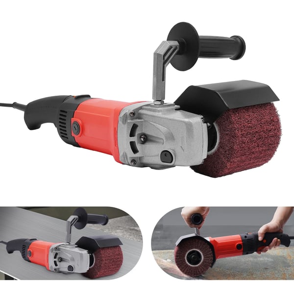 Elektrisk valsesliber/børstemaskine - Håndholdt - 1580 W - 6 Trin - 120 mm Rulle - 3000 o/min - 220 V AC - Rød
