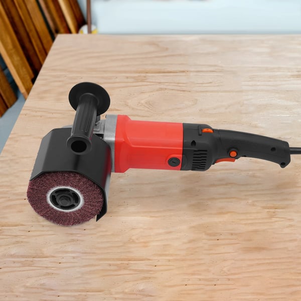 Elektrisk valsesliber/børstemaskine - Håndholdt - 1580 W - 6 Trin - 120 mm Rulle - 3000 o/min - 220 V AC - Rød