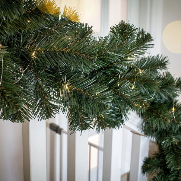 Juletræsguirlande - Dekorationsguirlande - Længde 300 cm - Ikke-elektrisk - Premium julepynt