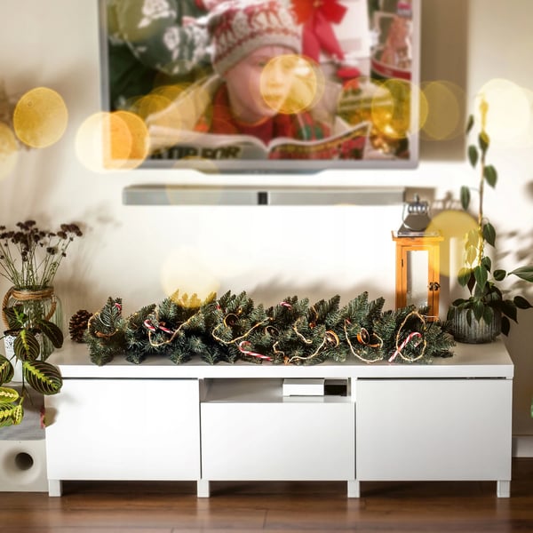 Juletræsguirlande - Dekorationsguirlande - 112 cm - Grøn - Uden belysning