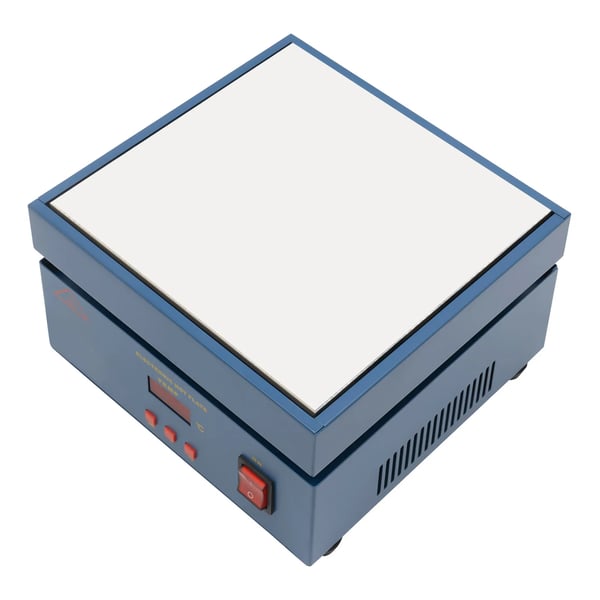 Reflow-loddeplade - Forvarmer til lodning - 800 W - LCD - Mikrocomputer-styring - Blå
