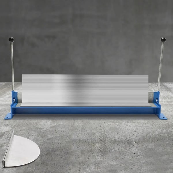 Pladebukkemaskine, svingbukker 1000 mm arbejdsbredde, manuel bordmodel, 135° bukkevinkel