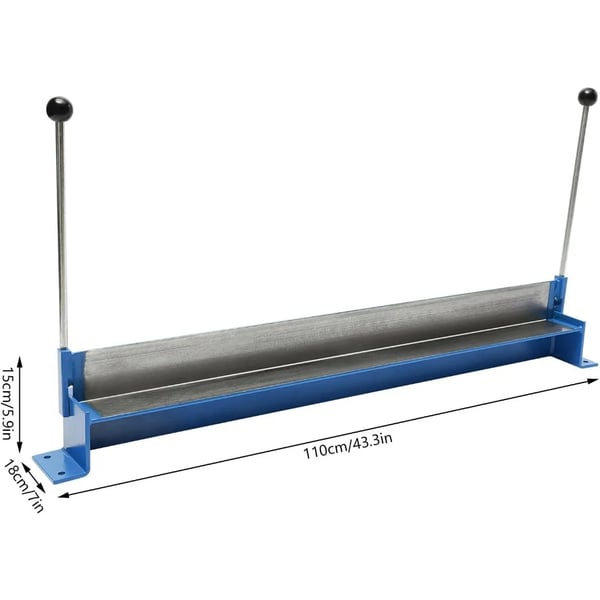 Pladebukkemaskine, svingbukker 1000 mm arbejdsbredde, manuel bordmodel, 135° bukkevinkel