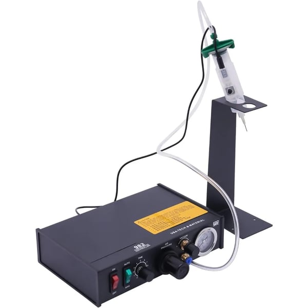 Limdispensermaskine - 982 - Halvautomatisk - Loddepasta dispenser og controller - Doseringsudstyr - Sort