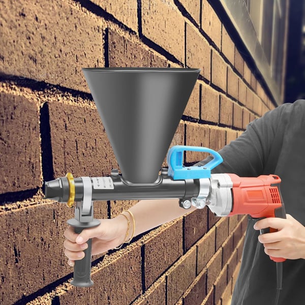 Elektrisk fugemørtelpistol - Mørtelsprøjte/Fugesprøjte - 700 W - 220 V - 2 Dyser - Rustfrit stål & plast - Rød
