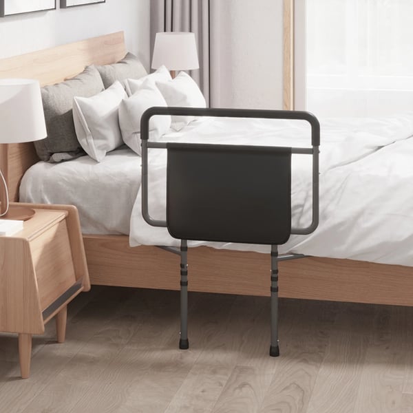 Sängräcke - För vuxna - Justerbar höjd 86–104 cm - Mått 71 x 61 cm - Grå