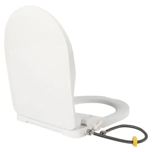 Smart bidet-toiletsæde, ikke-elektrisk, dobbelt dyse, selvrensende, vandstråle, hvid