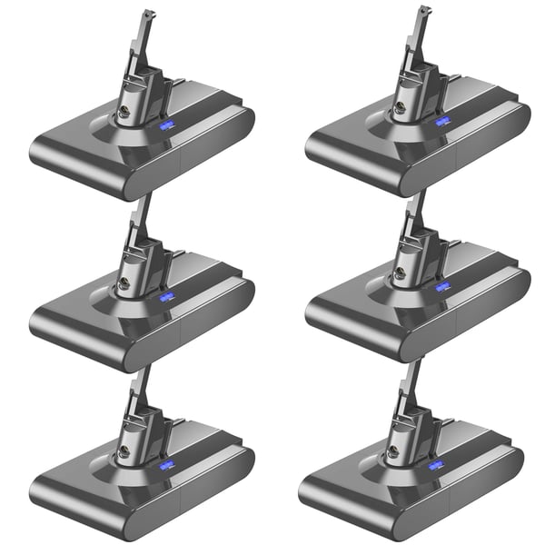 Dyson V8 batteri, erstatningsbatteri 6000 mAh med 21700-celler, kompatibel med V8 Absolute/Animal SV10 håndstøvsuger, lilla