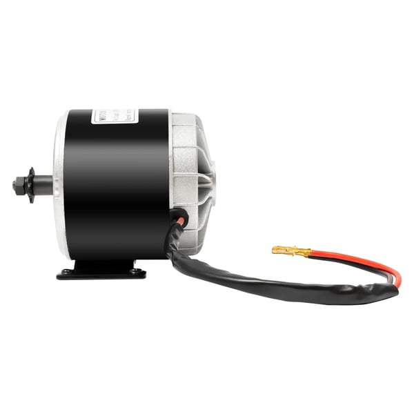 Elektrisk DC-motor - MY1016 (25H 11 tænder) - 24 V 350 W - Reversibel - Til elscooter og vindmølle - Sort