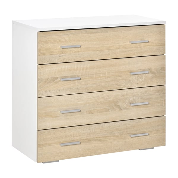 Byrå - Vardagsrumsskåp - 4 Lådor - Modern Design - Montering Krävs - Hemmöbel