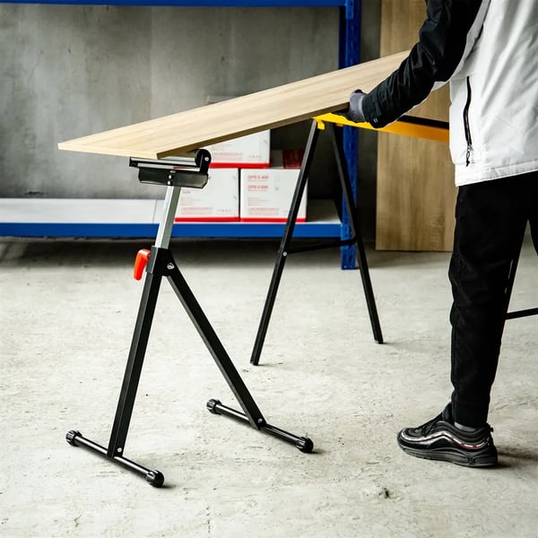 Rullstativ - Arbetsstöd - Höjdjusterbart 68–110 cm - Fällbar konstruktion - Med låsvev
