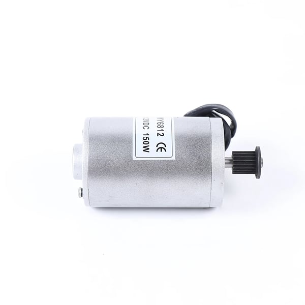 Elektrisk DC-motor - MY6812 - 12V - 150W - Børstet - 2750 rpm - Sølv