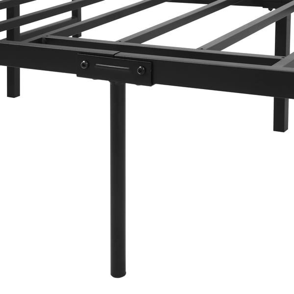 Sängram i metall - Dubbelsäng 140 cm - 35 cm ben - Utan förvaring - Montering krävs