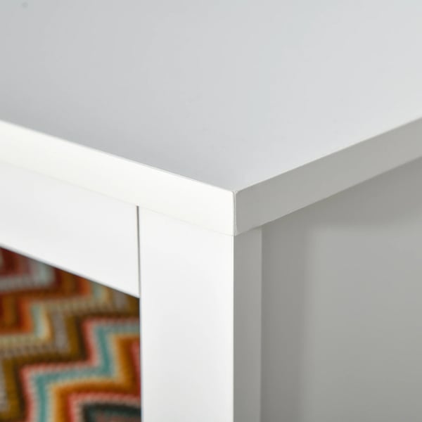 Sideboard Skänk - Vardagsrumsskåp - 3 Lådor - Öppna Hyllor - 102×33×61,5 cm - Montering Krävs