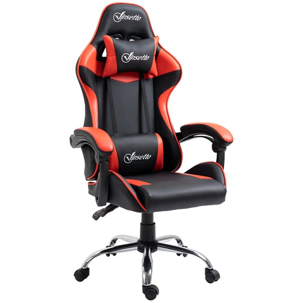 Ergonomisk kontorsstol - Skrivbordsstol - Justerbar höjd - 63×67×122–130 cm - Montering krävs - För kommersiellt bruk - Röd