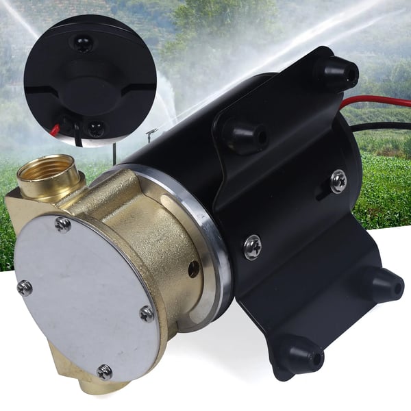 Selvansugende dækspulepumpe, 12 V booster-/drænpumpe, 23 L/min 120 W, EU-stik