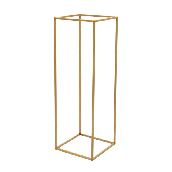 Blomsterstander - Kolonnestativ til bryllup - 80 cm - Jern - Gulvstående - 10-pak - Guld