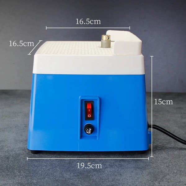 Glas-slibemaskine til kunstglas - MD902-EU - Mini, Bærbar, 220 V, 4200 o/min, 3 kg, med slibeskiver - Brun