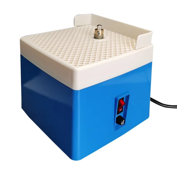 Glas-slibemaskine til kunstglas - MD902-EU - Mini, Bærbar, 220 V, 4200 o/min, 3 kg, med slibeskiver - Brun