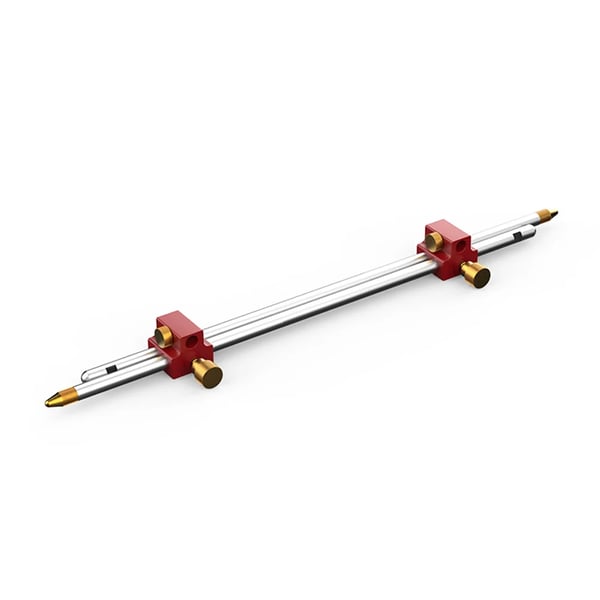 3‑in‑1 Puutyöviivain - Modulaarinen Bar Gauge/Harppi - Puristin‑ ja Kohdistus - Piirrin & Ympyräpiirrin - Kotelo - 1 kpl - Kulta
