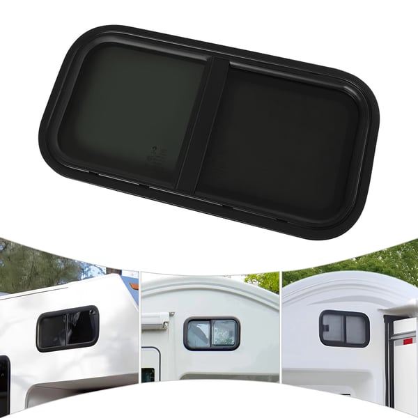 Campingvogn-/autocampervindue, sidevindue, med insektnet, lilla