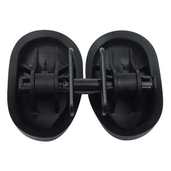 Cykelsadel - Noseløs racercykelsadel - Justerbar bredde 21,9–24,6 cm - Stødabsorberende - Ventileret huldesign - Ergonomisk trykaflastning - Sort