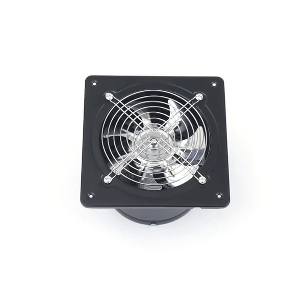 Aksial industriventilator, vægventilator 40 W 220 V, indblæsning/udsugning, sort