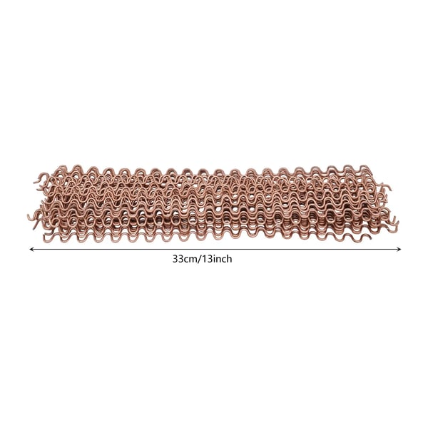 Bilkarrosseri Spotter Dent Puller - Wiggle Wires - Bølgeform - 33 cm - Ø 2 mm - Kobberbelagt jern - 50 stk - Til punktsvejsning - Rosaguld