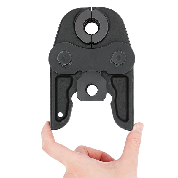 Presskæber TH16-20-26-32 - Til hydraulisk presstang - Til PEX/rustfrit stålrør - TH-profil 16/20/26/32 mm - Højkulstofstål - Sort