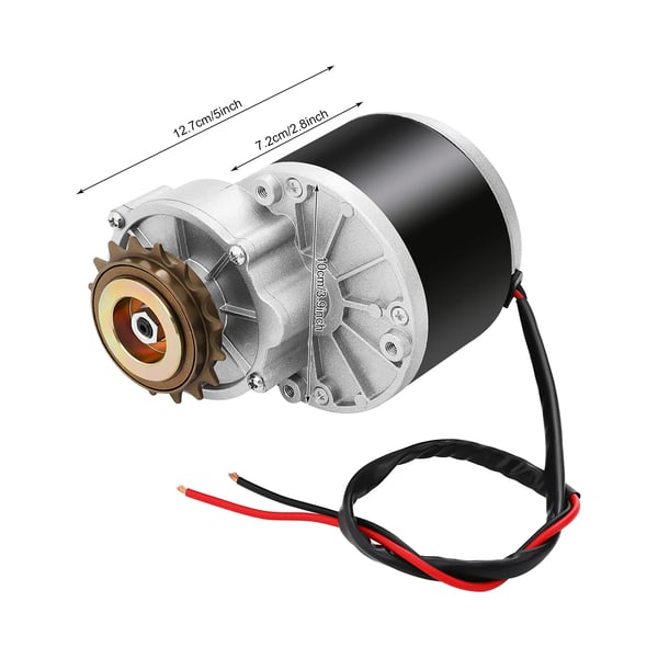 Elcykel ombygningssæt - Mountainbike - 24V 250W - Børstet motor - Drejegas - Sort