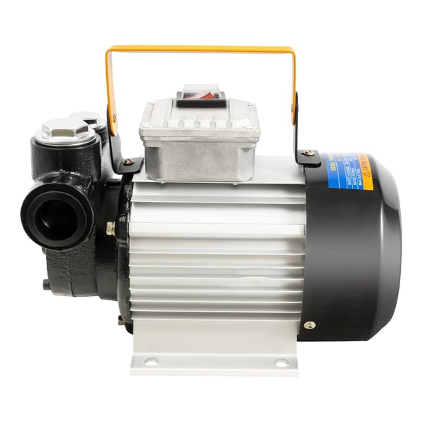 YIYIBYUS polttoainepumppu, sähköinen tynnyripumppu diesel/öljy, 60 L/min, 220 V, automaattinen siirto, tehokas moottori, musta