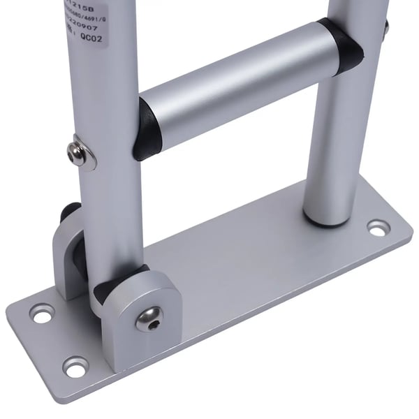 Toilet støttegreb - Sammenklappeligt gelænder - Vægmonteret - Foldning 90° - 60 cm - Maks 120 kg - Aluminiumlegering - Sort