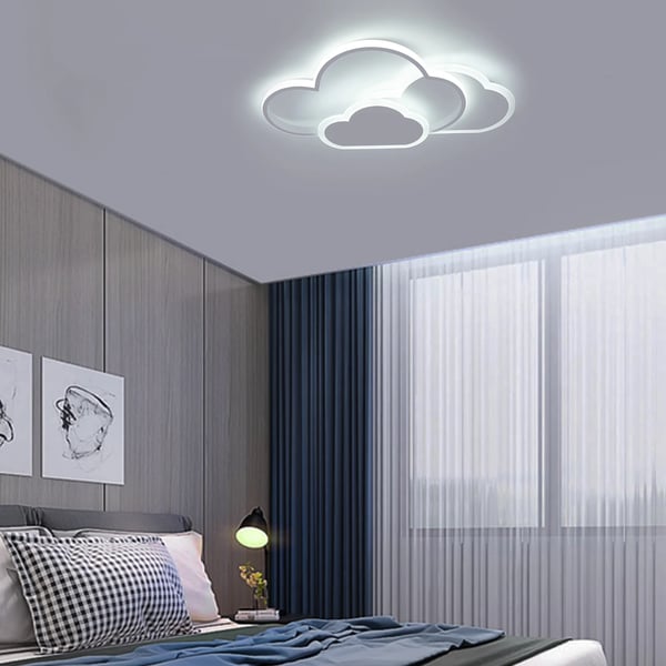 Skyformet LED-loftlampe, overflademonteret 42 W, hvid