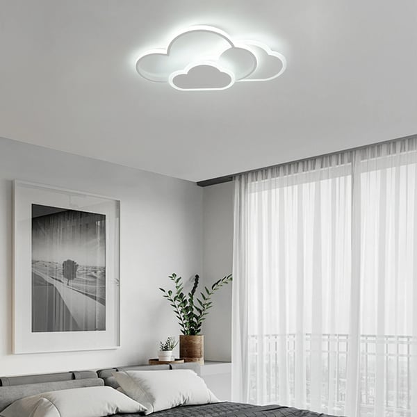 Skyformet LED-loftlampe, overflademonteret 42 W, hvid