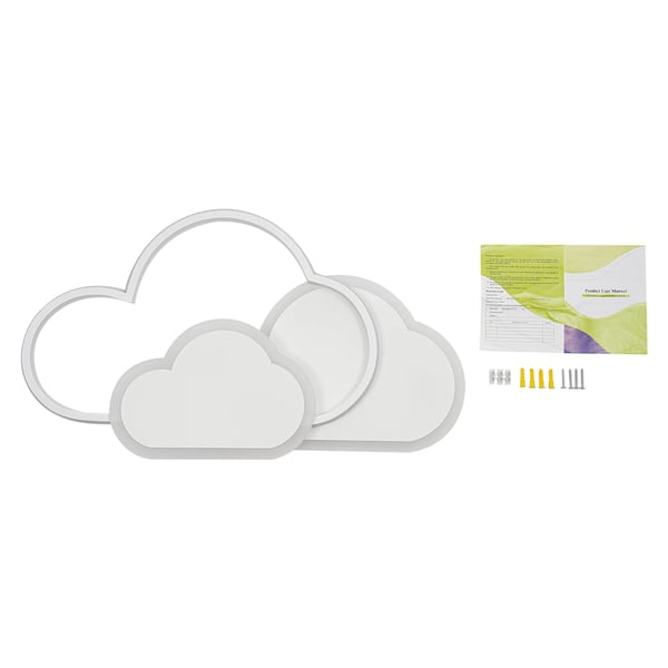 Skyformet LED-loftlampe, overflademonteret 42 W, hvid