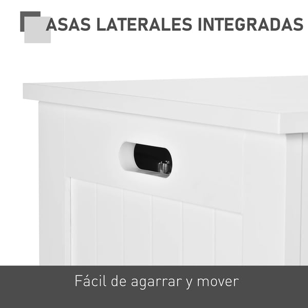 Förvaringskista för sovrum - Förvaringslåda - Med lock - 81×40×46 cm - För småsaker - Vit