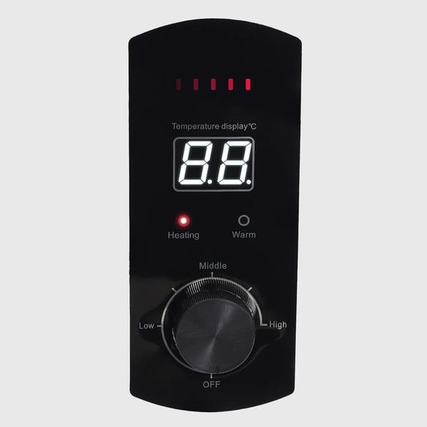 Elektrisk vandvarmer 50 L, 2000 W, 220 V, med rør & håndbruserarmatur, 25–75 °C justerbar, hvid, EU-stik