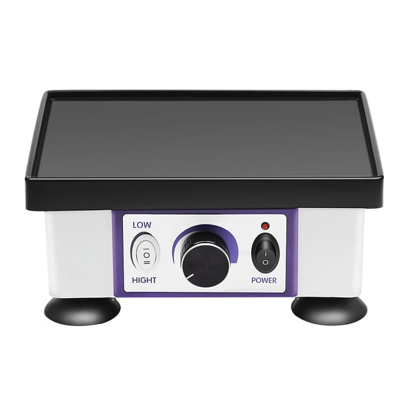 Hammaslaboratorion kipsiväristin - Mallin värähtelylaite - 120 W - 220 V - Neliöalusta - 20,7×10,5×9,4 cm - Musta