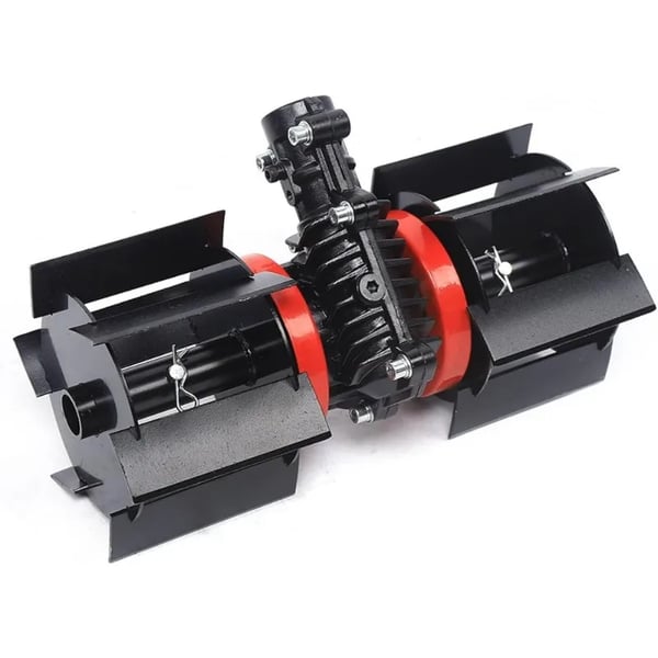 Bensindriven ogrästrimmer, 4‑takts ryggsäckmodell, 35,4 cc 1 kW 4500–8500 rpm, orange