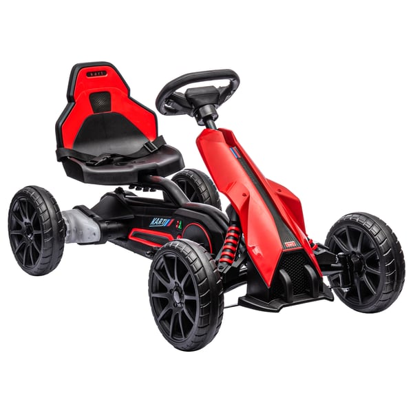 Elektrisk Gokart För Barn - Elbil Ride-On - 3–8 År - 100 x 58 x 58,5 cm - Röd