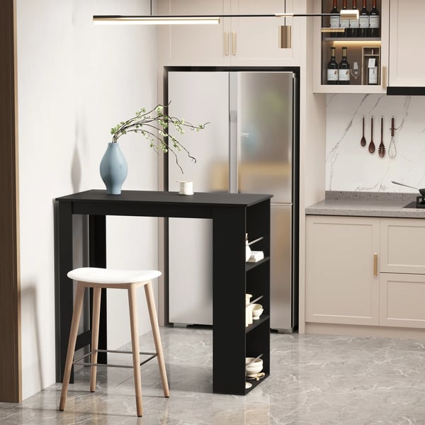 Bistro barbord - Barbord - 3 hyllor - För drycker och flaskor - 112×57×106 cm