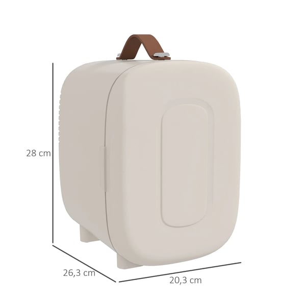 Kosmetikkyl - Minikyl 4 L - Kyler & Värmer - 20,3×26,3×28 cm - AC 100–240 V 18 W - EU-kontakt - Krämvit