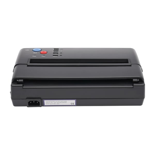 Tattoo Stencil Printer - Termokopimaskine - Overførsel til Transferpapir - Hurtig Termisk Udskrivning - Til Begyndere & Professionelle - Sort
