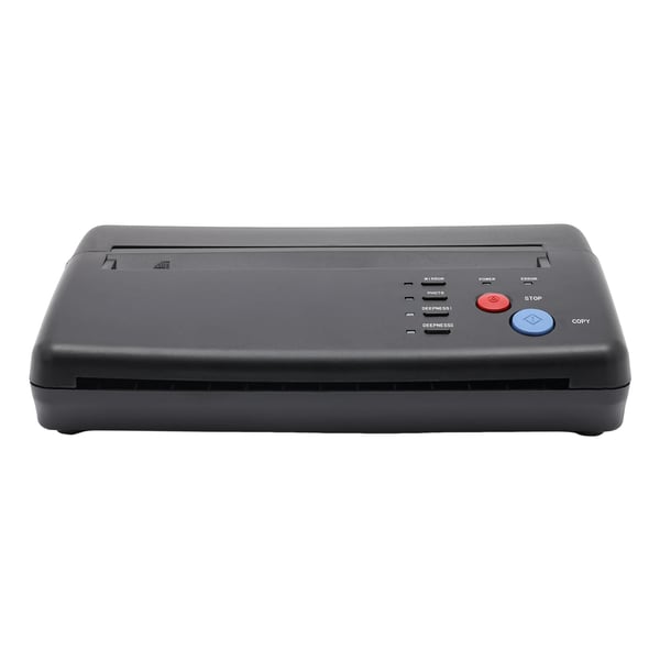 Tattoo Stencil Printer - Termokopimaskine - Overførsel til Transferpapir - Hurtig Termisk Udskrivning - Til Begyndere & Professionelle - Sort