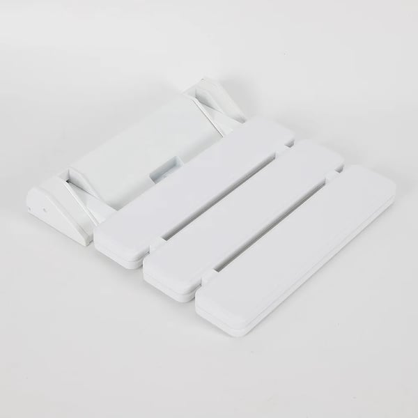 Væghængt brusestol - Foldbar badestol - Aluminiumlegering - Max 130 kg bæreevne - Foldning 90° - Uden ben - CE-certificeret